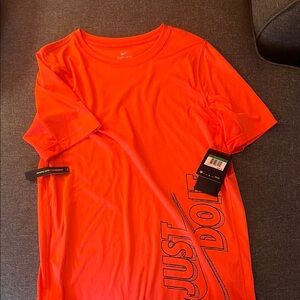Nike Bright Orange Tee with Bold Graphic